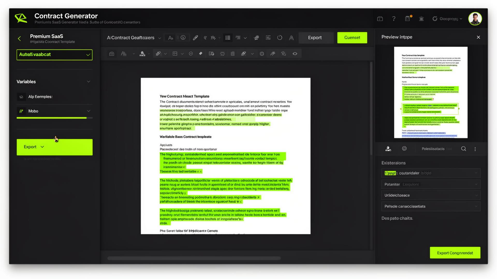 Contract generator